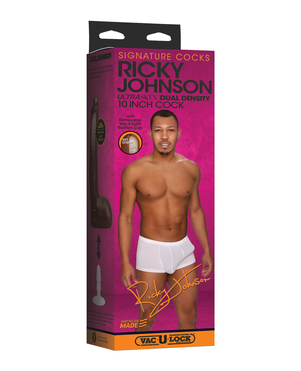 The Soft Hum Signature Cocks ULTRASKYN 10" Cock w/Removable Vac-U-Lock Suction Cup - Ricky Johnson
