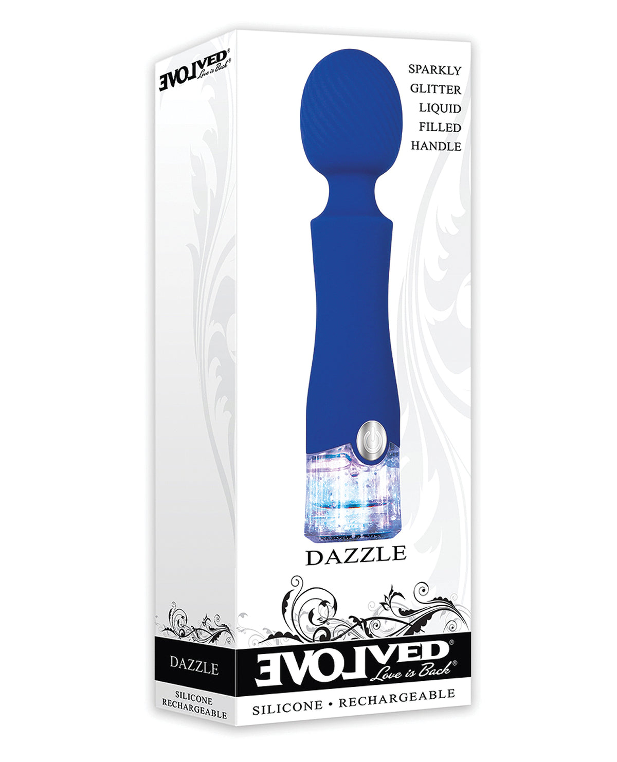 The Soft Hum Evolved Dazzle Rechargeable Wand - Blue