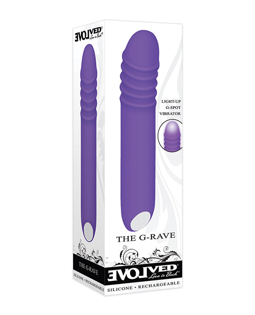 The Soft Hum Evolved The G-Rave Light Up Vibrator - Purple