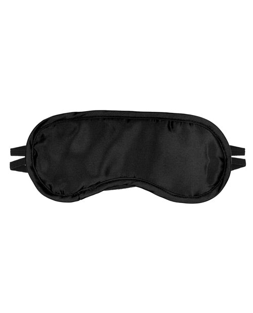 The Soft Hum Erotic Toy Company Satin Fantasy Blindfold - Black