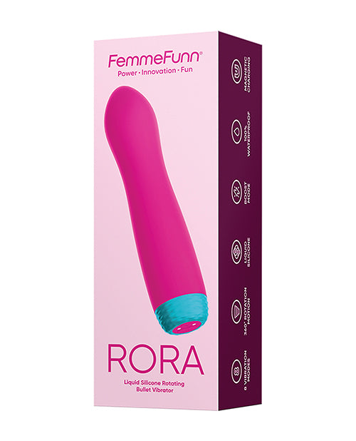 The Soft Hum Femme Funn Rora Rotating Bullet - Pink