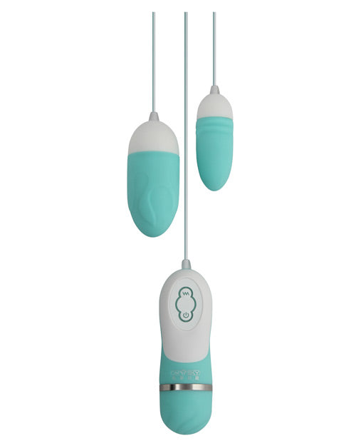 The Soft Hum GigaLuv Dual Vibra Bullets - 10 Functions Tiffany Blue