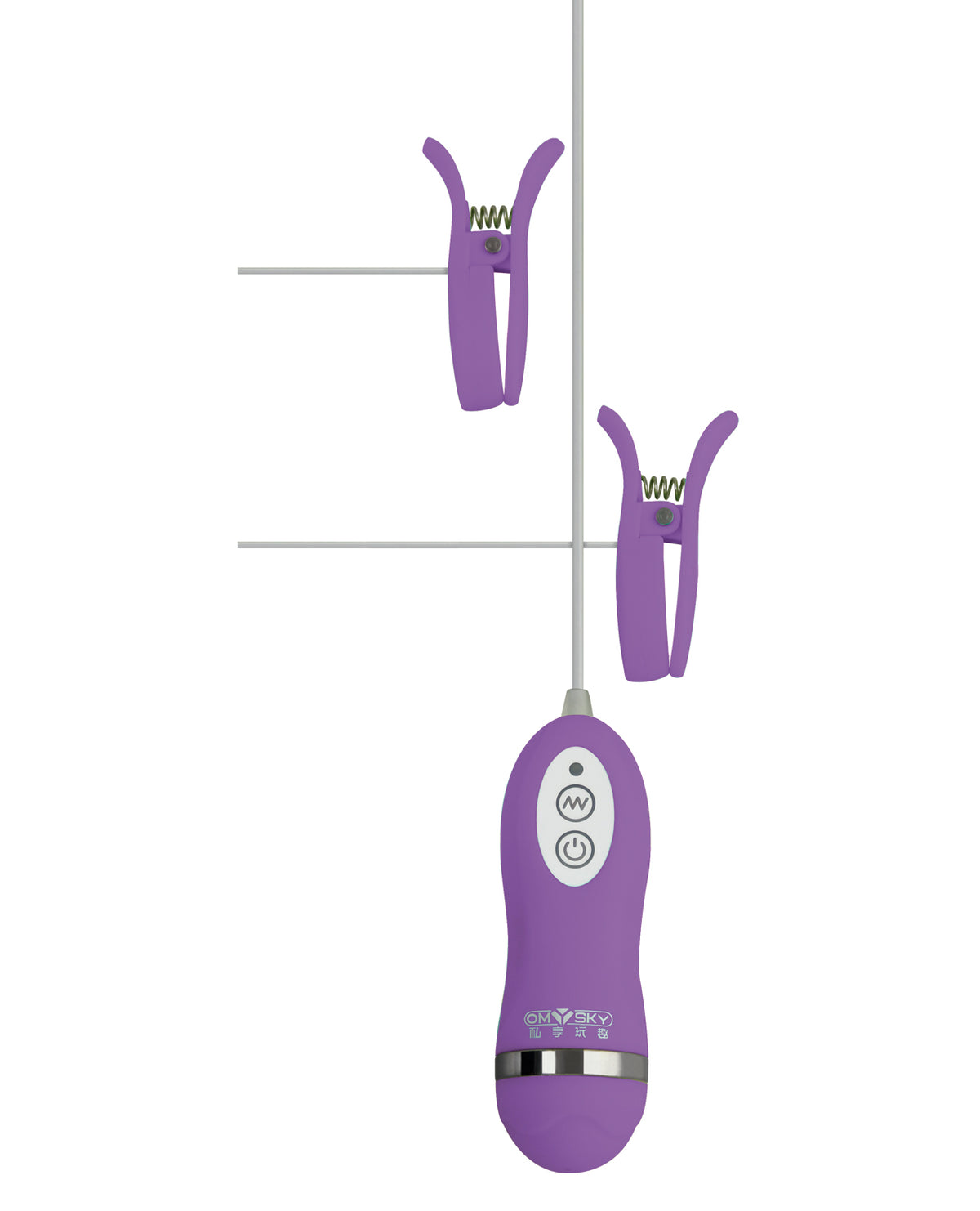 The Soft Hum GigaLuv Vibro Clamps - 10 Functions Purple