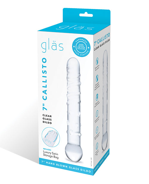 The Soft Hum Glas Callisto Glass Dildo - Clear