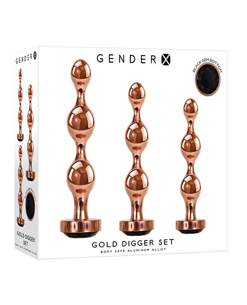 The Soft Hum Gender X Gold Digger Set - Rose Gold/Black