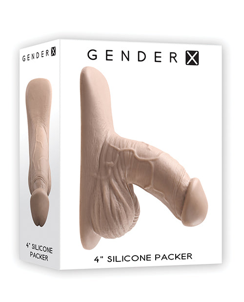 The Soft Hum Gender X 4" Silicone Packer - Ivory