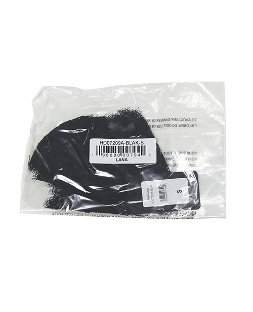 The Soft Hum Lana Sheer Lace V-Thong - Black 1X/2X