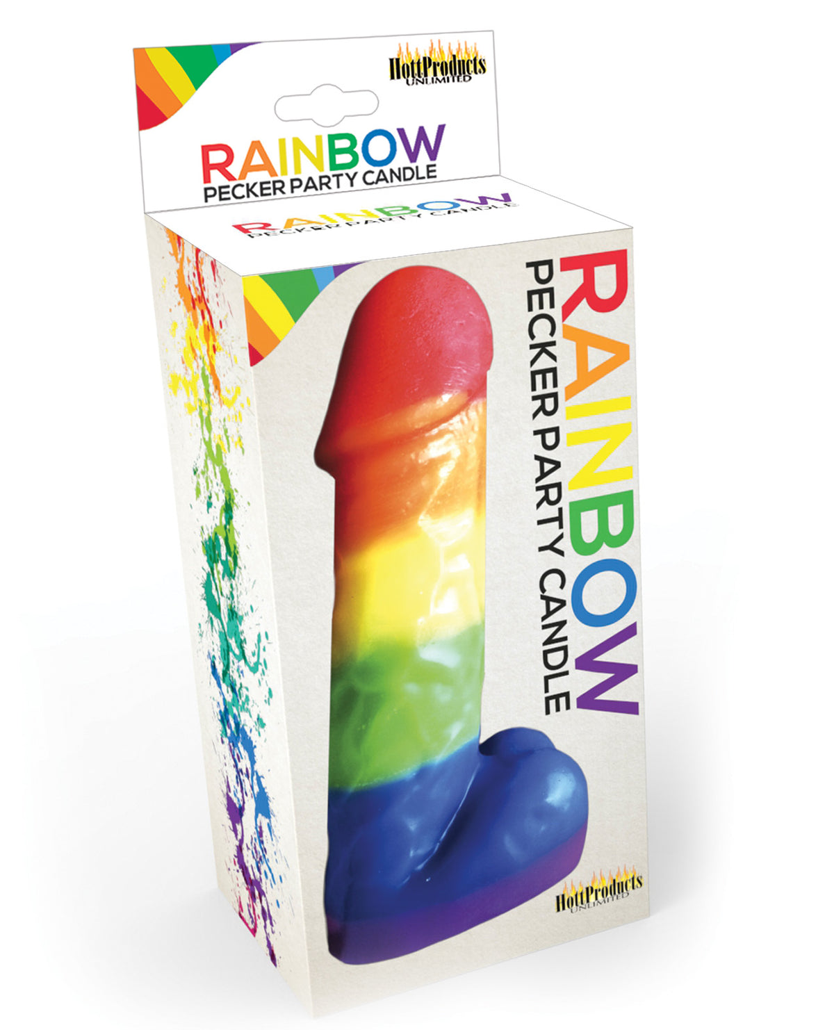 The Soft Hum Rainbow Pecker Party Candle