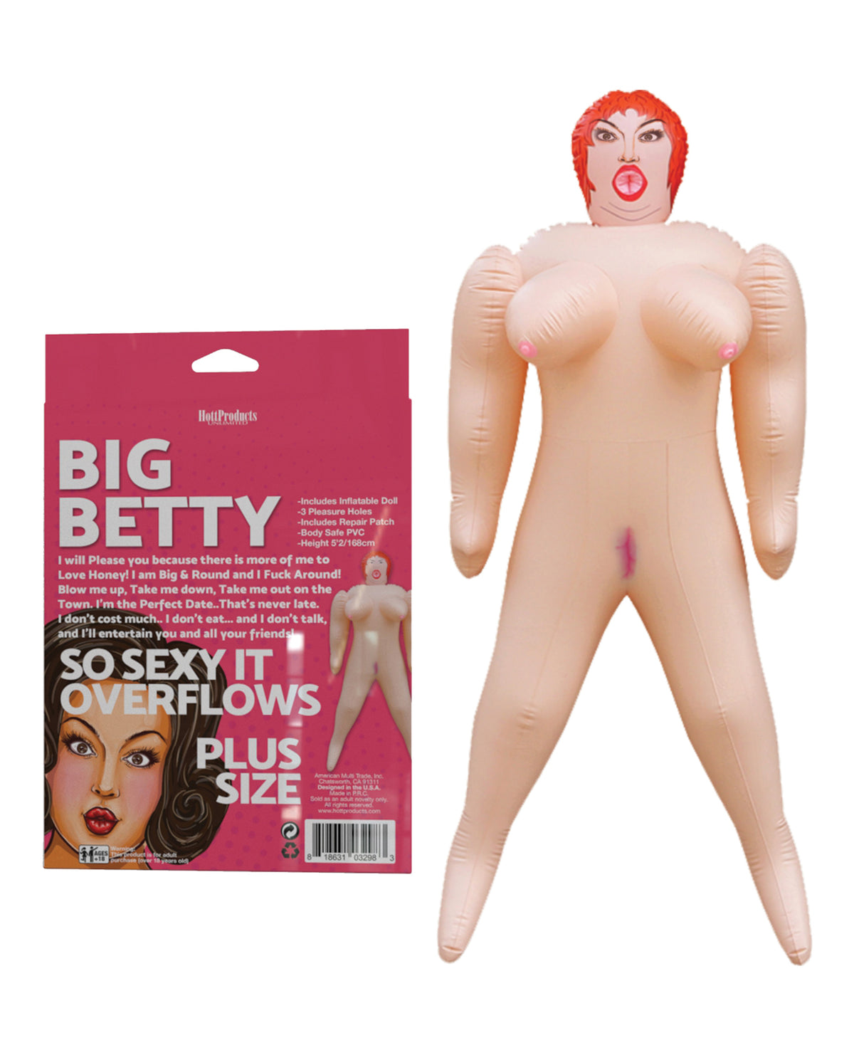 The Soft Hum Inflatable Party Doll - Big Betty