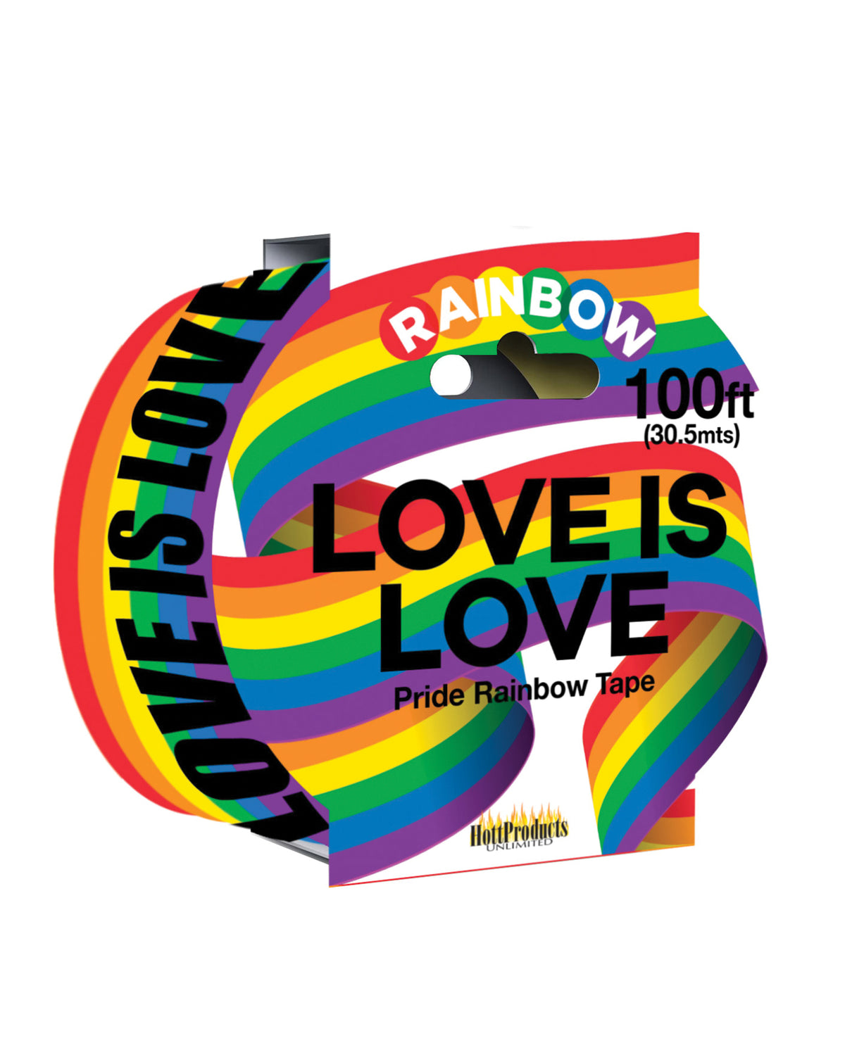 The Soft Hum Love Is Love Rainbow Style Caution Party Tape