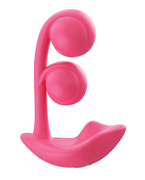 The Soft Hum Melody Twin Balls Clit & G-Spot Vibrator - Pink