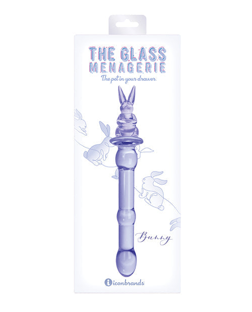 The Soft Hum Glass Menagerie Rabbit Glass Dildo - Pink