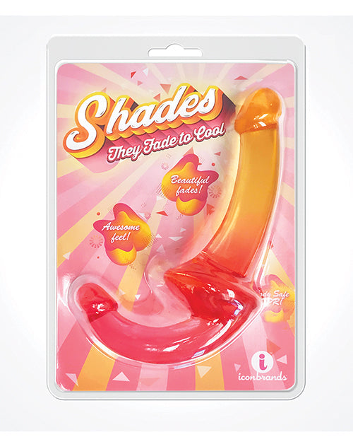 The Soft Hum Shades Jelly TPR Gradient Strapless Strap On - Pink/Yellow