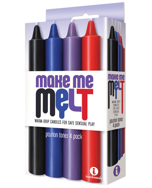 The Soft Hum The 9's Make Me Melt Sensual Warm Drip Candles - Passion Tones Pack of 4