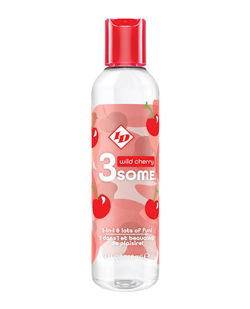 The Soft Hum ID 3some 3 in 1 Lubricant - 4 oz Wild Cherry