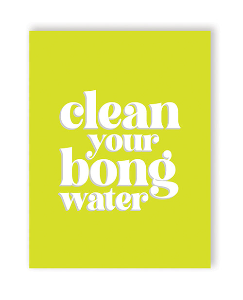 The Soft Hum Bong Water 420 Greeting Card