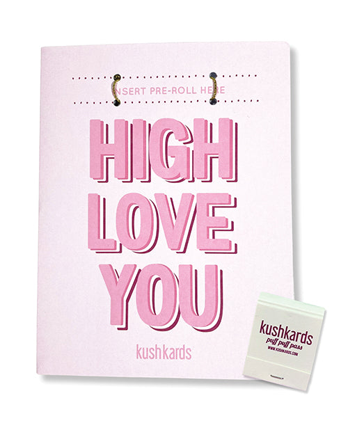 The Soft Hum High Love You Greeting Card w/Matchbook
