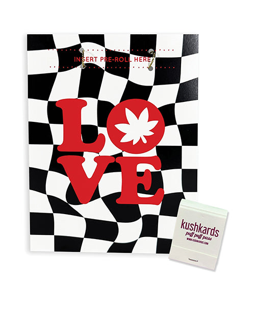 The Soft Hum Love Retro Greeting Card w/Matchbook