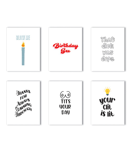 The Soft Hum Everyday Pack Naughty Greeting Card - Variety Pack Of 6