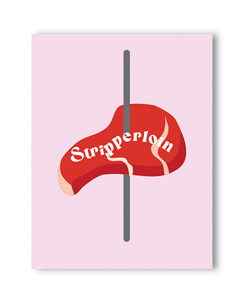 The Soft Hum Stripplerloin Naughty Greeting Card
