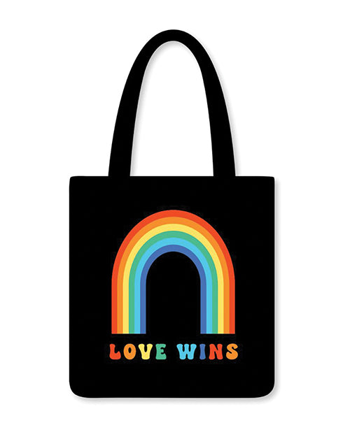 The Soft Hum Love Wins Reusable Tote - Multi Color