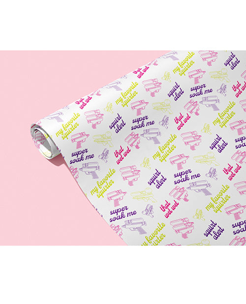The Soft Hum Squirt Alert Naughty Wrapping Paper