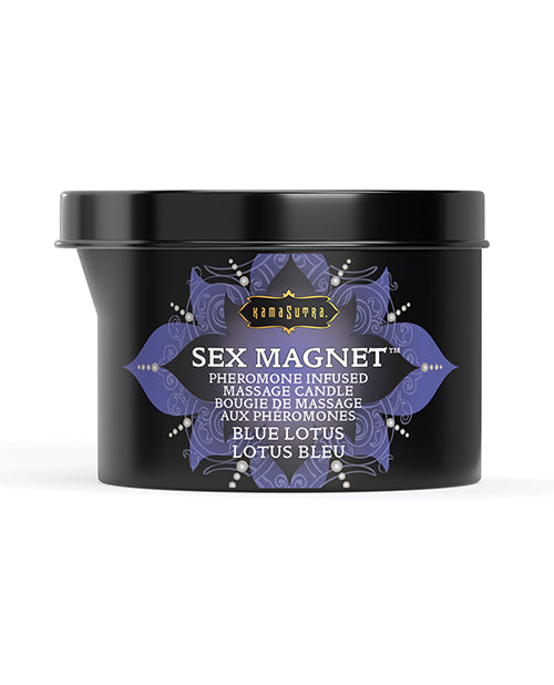 The Soft Hum Kama Sutra Sex Magnet Candle w/Pour Spout - 6 oz Blue Lotus