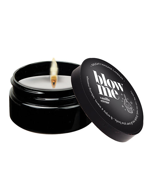 The Soft Hum Kama Sutra Mini Massage Candle - 2 oz Blow Me