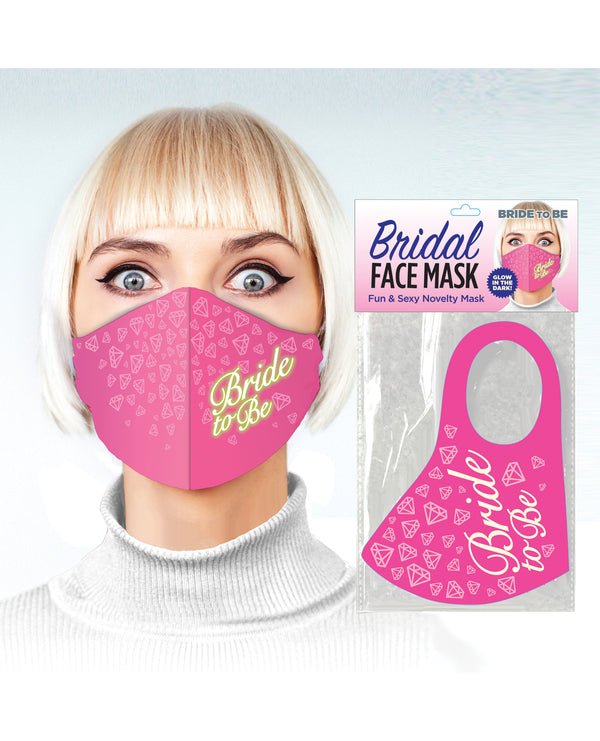 The Soft Hum Bride to be Face Mask - Pink