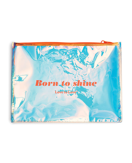 The Soft Hum Love to Love Born to Shine Pouch - Vivid Orange