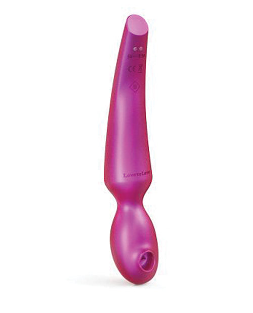 The Soft Hum Love to Love Flapping Head Pleaser Wand - Iridescent Berry