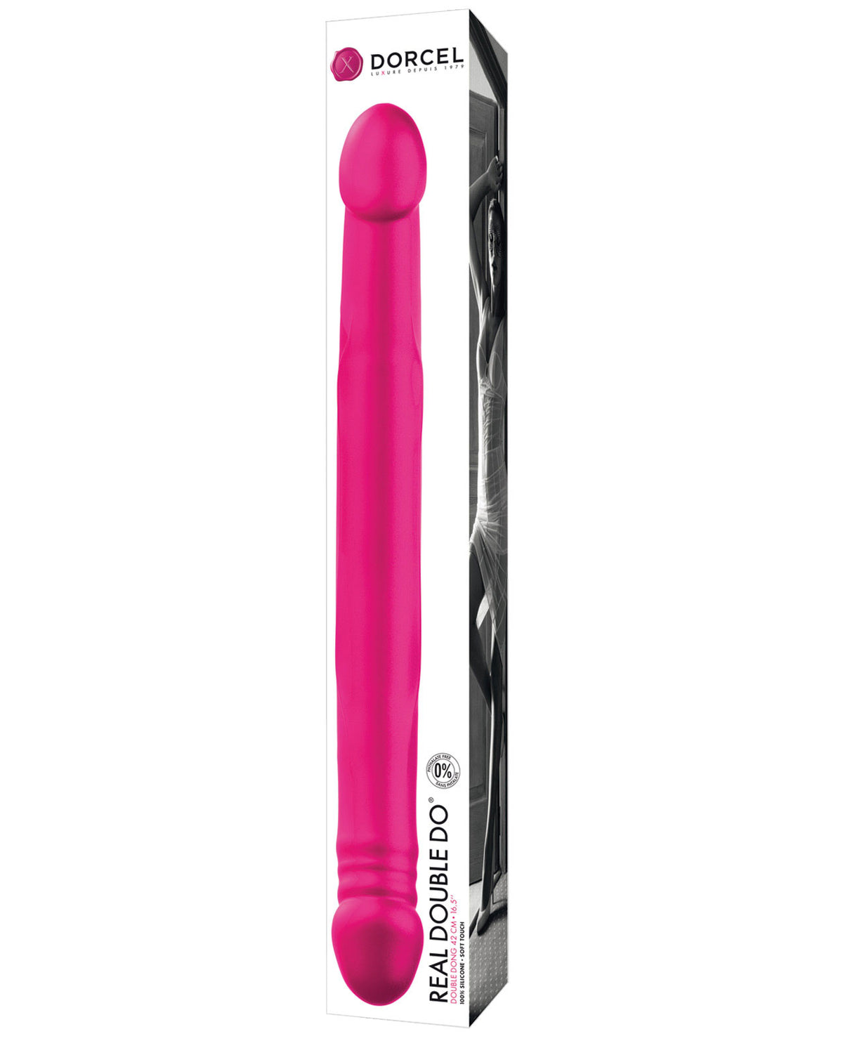 The Soft Hum Dorcel Real Double Do 16.5" Dong - Pink