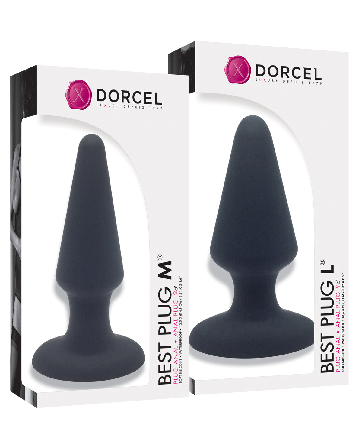 The Soft Hum Dorcel Best Plug Expert Kit M/L - Black