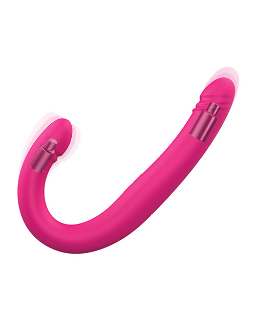 The Soft Hum Dorcel Orgasmic Double Do 16.5" Thrusting Dong - Pink