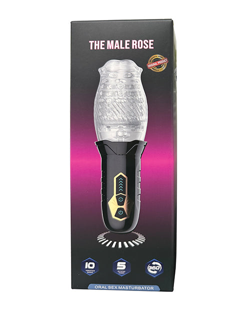 The Soft Hum The Male Rose (Original) Gawk Gawk 3000 Rotating Blow Job Simulator - Black
