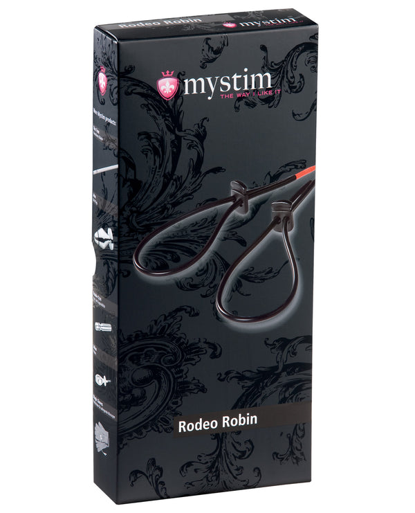 The Soft Hum Mystim Rodeo Robin Penis & Testicle Strap Set - Black