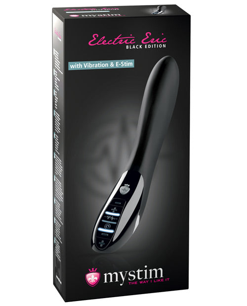 The Soft Hum Mystim Electric Eric eStim Vibrator Black Edition - Black