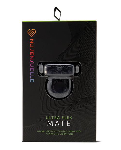 The Soft Hum Nu Sensuelle Mate Ultra Bullet Ring Cockring 7 Function - Black