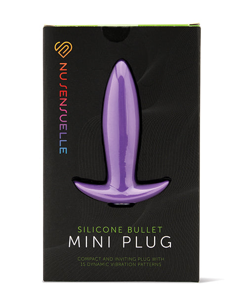 The Soft Hum Nu Sensuelle Mini Butt Plug - Purple