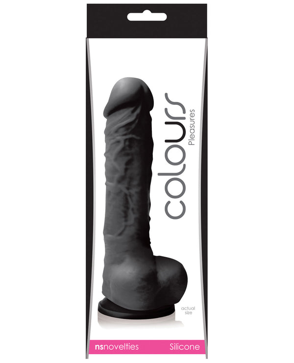 The Soft Hum Colours Pleasures 5" Dildo w/Suction Cup - Black