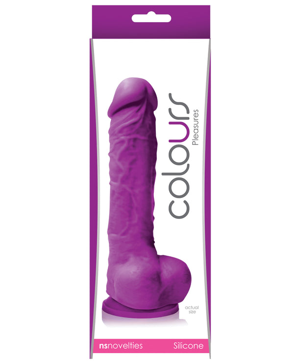 The Soft Hum Colours Pleasures 5" Dildo w/Suction Cup - Purple