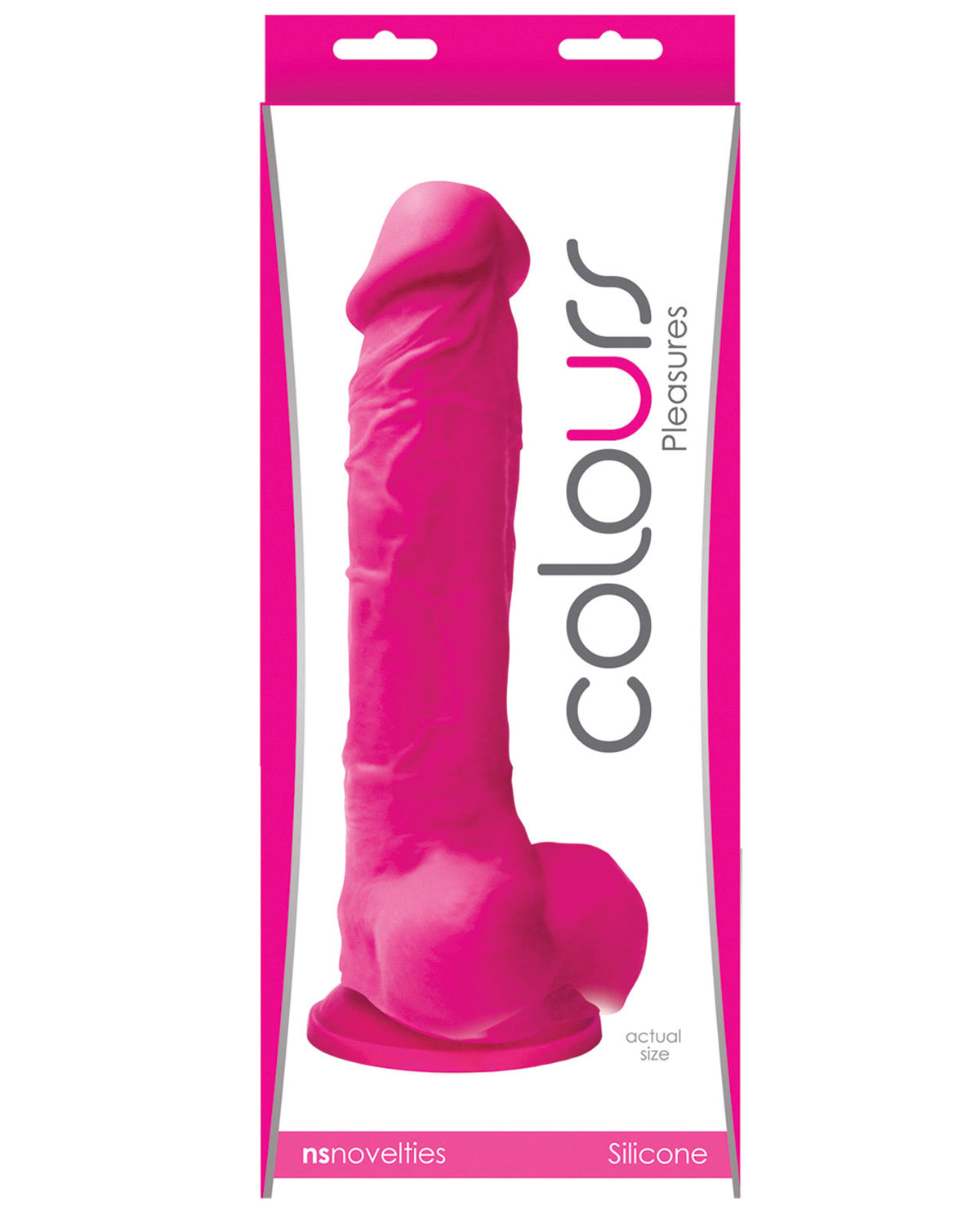 The Soft Hum Colours Pleasures 8" Dildo w/Suction Cup - Pink