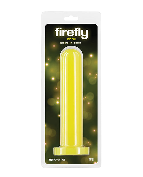 The Soft Hum Firefly Thrill Glow in the Dark Dildo - Large - Yellow