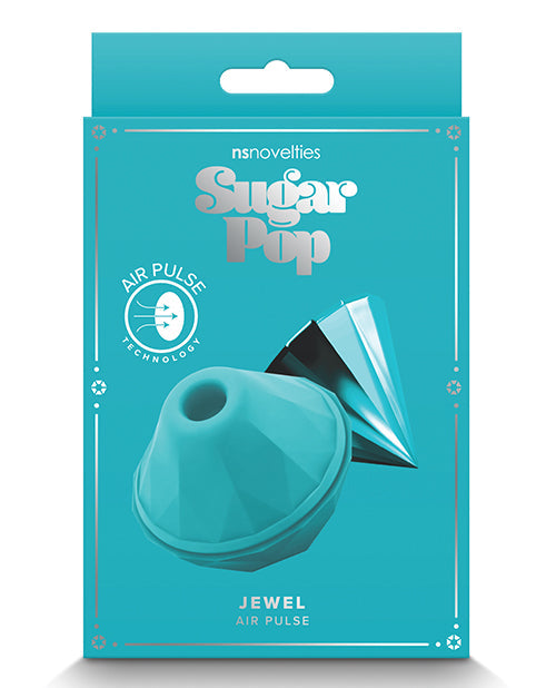 The Soft Hum Sugar Pop Jewel Air Pulse Vibrator - Teal