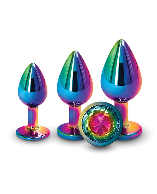 The Soft Hum Rear Assets Rainbow Gem Anal Trainer Kit - Multi Color