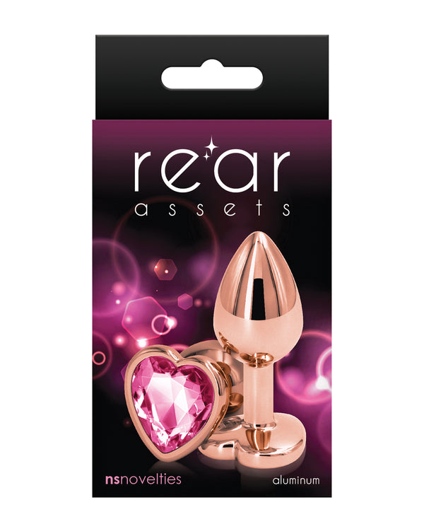 The Soft Hum Rear Assets Rose Gold Heart Small - Pink
