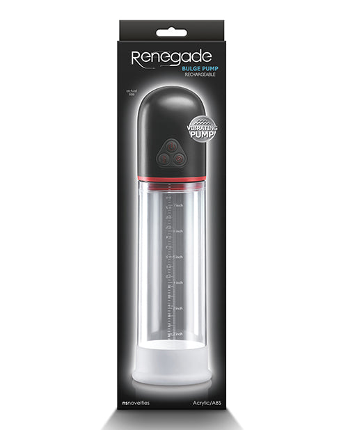 The Soft Hum Renegade Bulge Vibrating Pump - Black