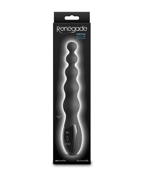 The Soft Hum Renegade Virtua Digital Beaded Anal Vibrator - Black