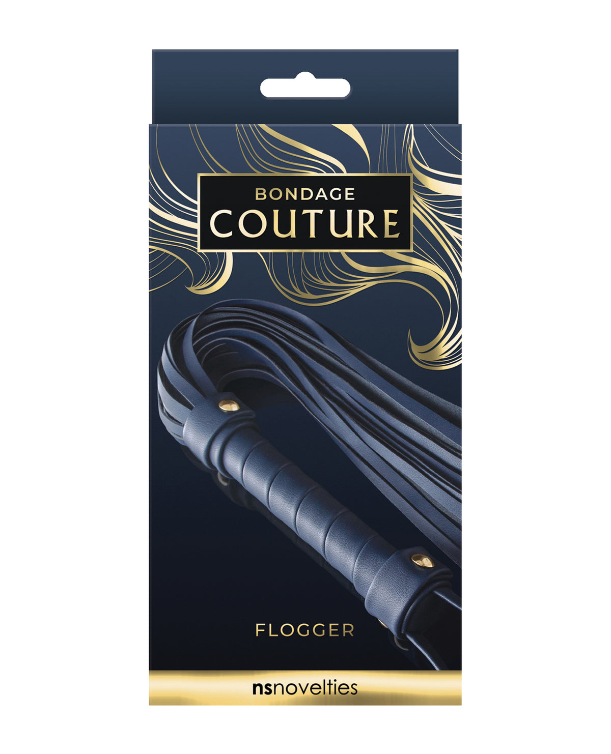 The Soft Hum Bondage Couture Flogger - Blue