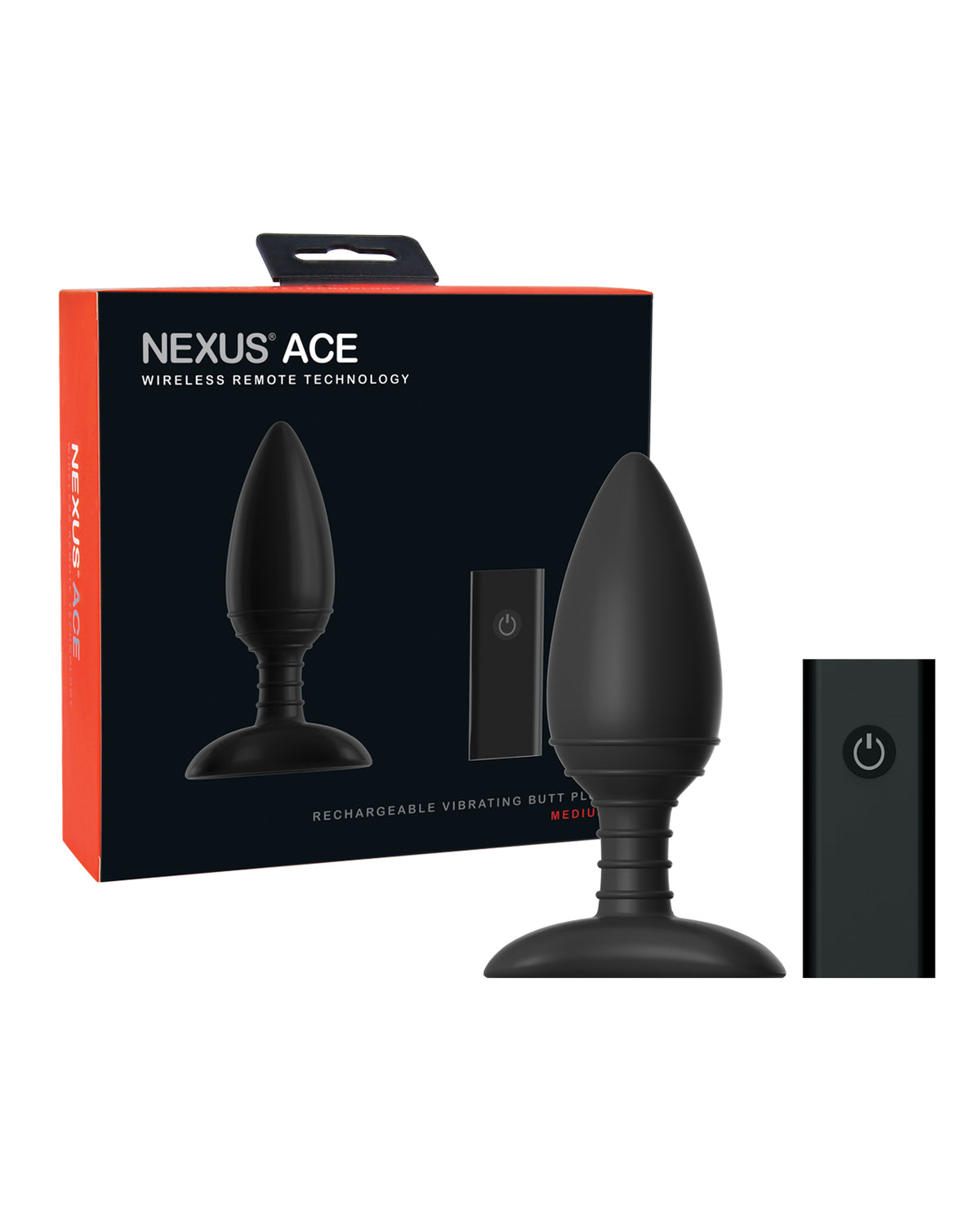 The Soft Hum Nexus Ace Remote Control Butt Plug Medium - Black